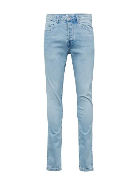 Узкие джинсы TOPMAN, светло-синий