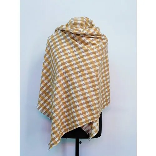 Палантин Cashmere, 195х70 см, желтый, горчичный