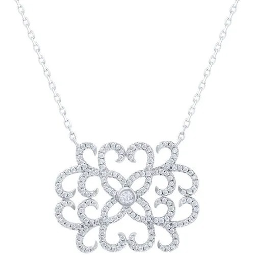 Колье ELEMENT47, серебро, 925 проба, длина 40 см.