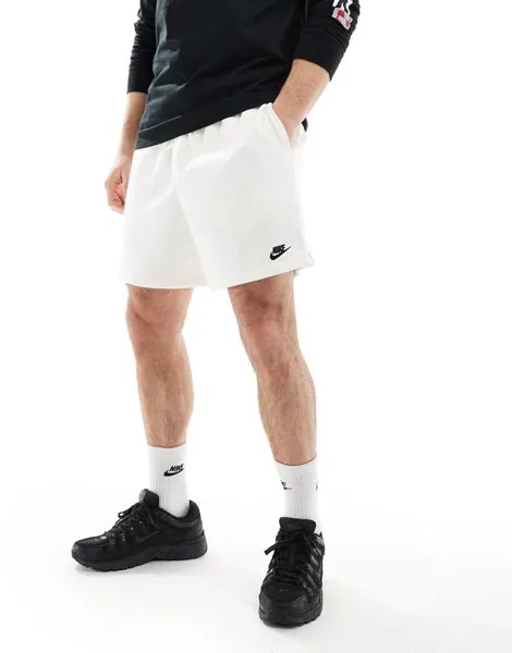 Nike — Club Fleece — флисовые шорты кремового цвета