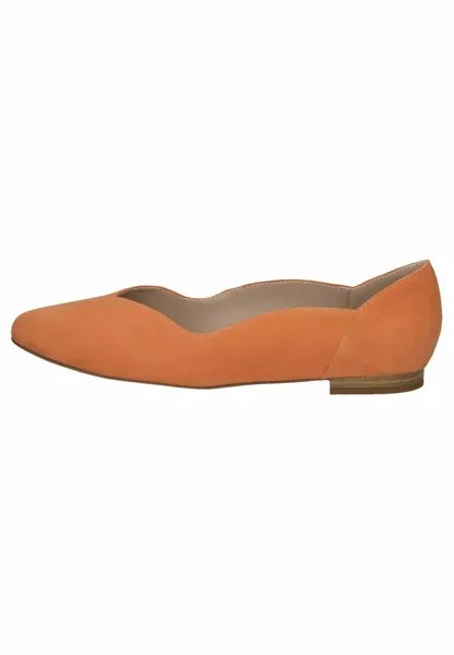 Балетки классические Caprice, цвет orange suede