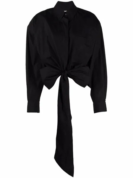 Alexandre Vauthier укороченная рубашка с завязками