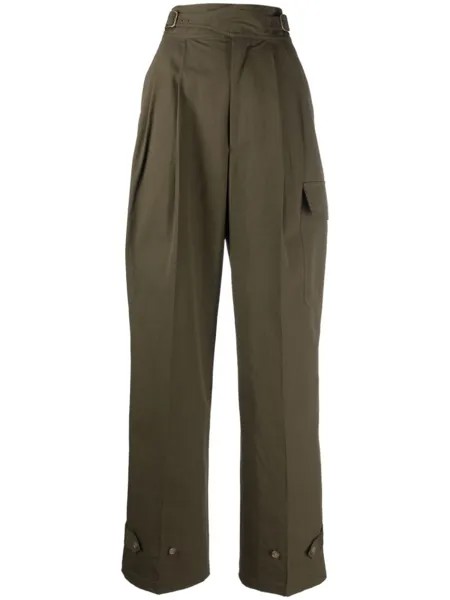 Ralph Lauren Collection прямые брюки, зеленый