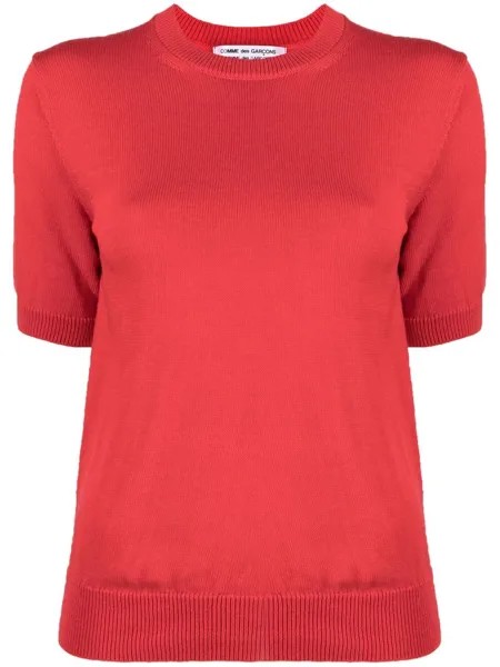 Comme Des Garçons Comme Des Garçons трикотажный топ с короткими рукавами