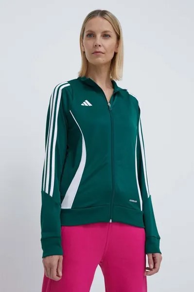 Тренировочная толстовка Tiro 24 adidas Performance, зеленый