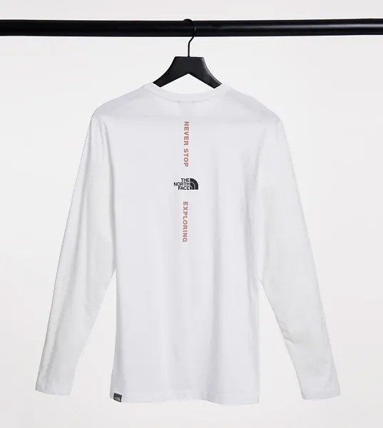 Белый лонгслив The North Face Vertical – эксклюзивно для ASOS