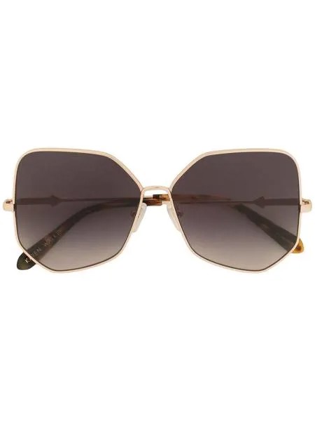 Karen Walker массивные солнцезащитные очки геометричной формы