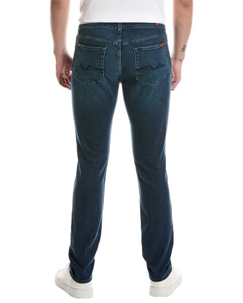 Джинсы скинни 7 For All Mankind Paxtyn Amazed Clean, синий