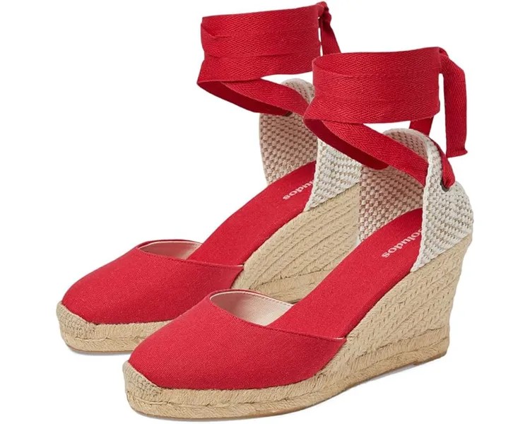 Эспадрильи Soludos Marseille Wedge, цвет Flamenco Red