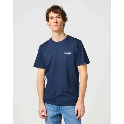 Футболка Wrangler, 2 шт., размер M, синий/черный