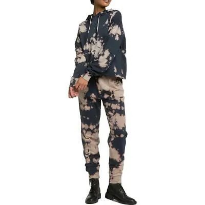 Женское худи большого размера с необработанным краем и кулиской Elan Tie Dye