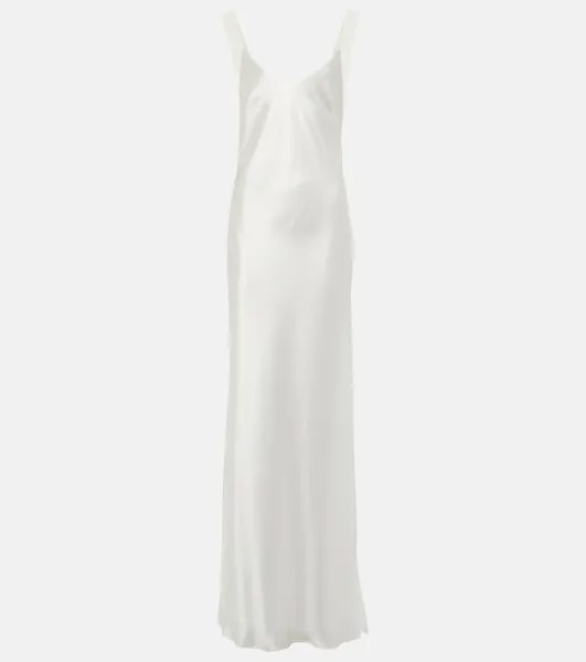 Свадебное атласное платье praiano Galvan, белый