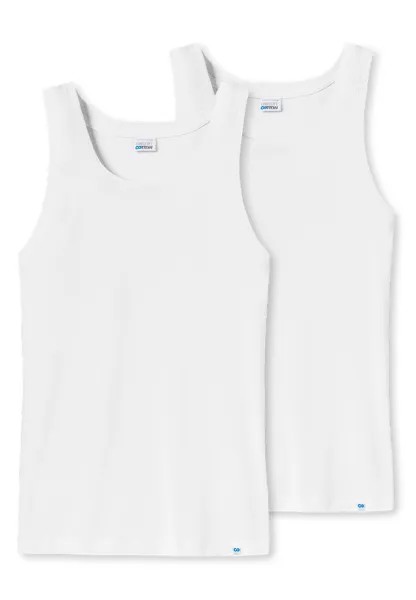 Майка Schiesser/Tanktop Long Life Cotton, белый