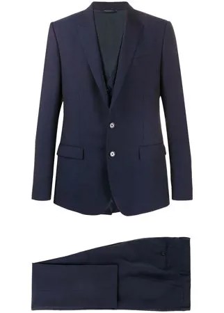 Dolce & Gabbana костюм-тройка с однобортным пиджаком