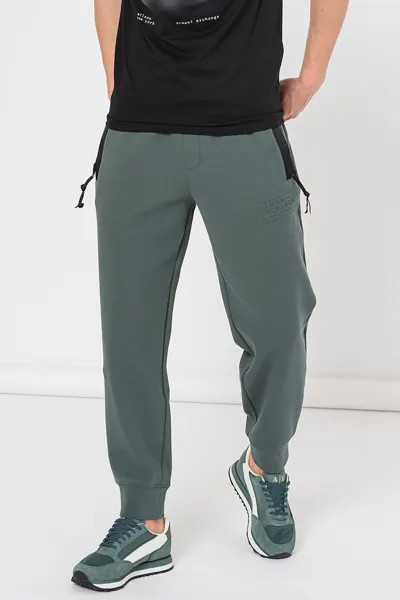 Спортивные брюки с боковыми карманами Armani Exchange, зеленый