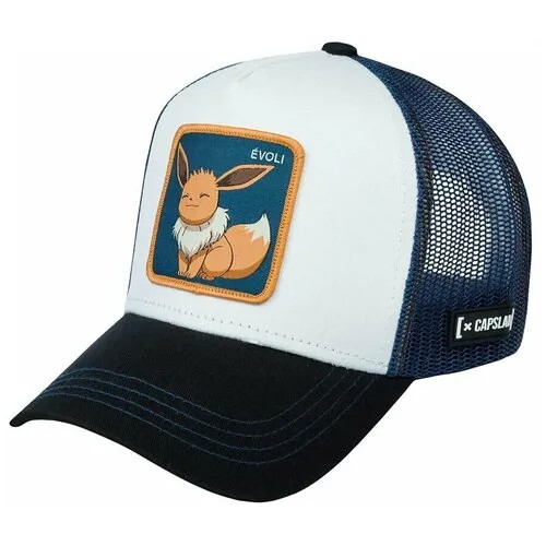 Бейсболка CAPSLAB арт. CL/PKM2/1/EVO3 Pokemon Eevee (белый / черный), размер ONE