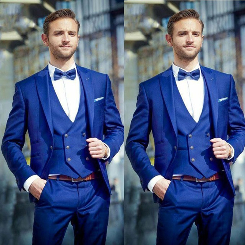 Костюм novio мужской деловой из трех предметов, элегантный однобортный пиджак, брюки, жилет, галстук, костюм для выпускного вечера, 2022