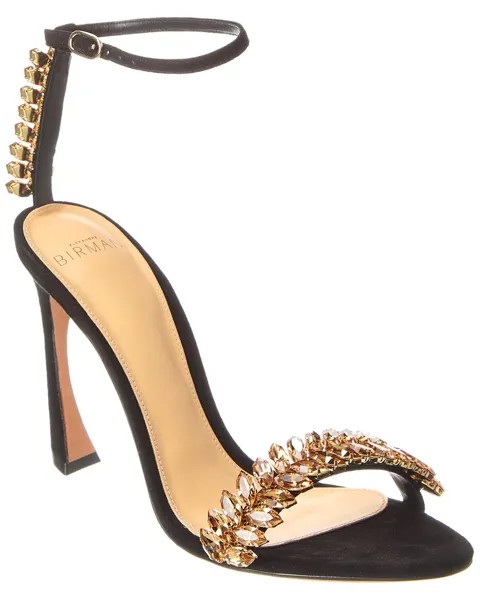 Alexandre Birman Замшевые сандалии Elina 105, черный