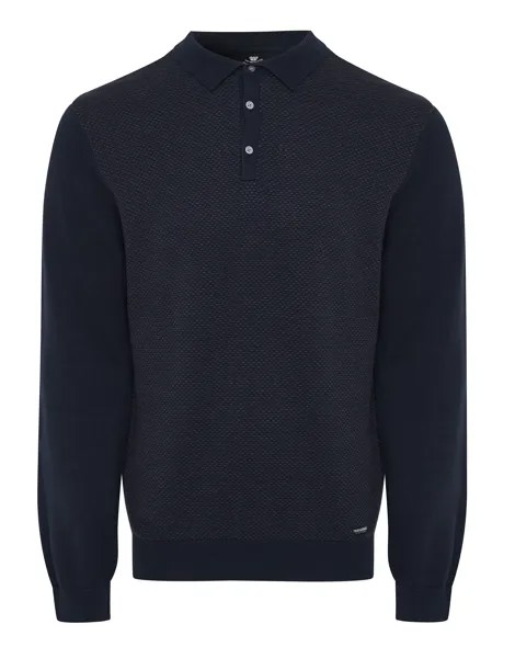 Поло Threadbare Langarm Polo Luke, темно-синий