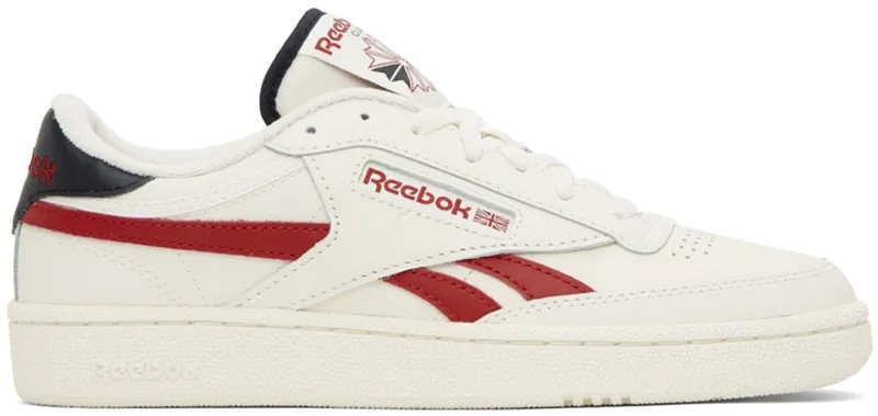 Кроссовки Off-White Club C Revenge Reebok Classics, цвет Chalk/Flash red/Black