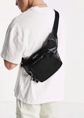 Черная сумка-кошелек на пояс Calvin Klein Jeans-Черный