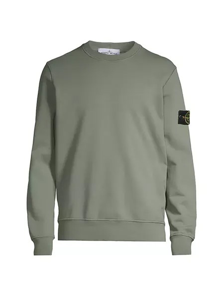 Толстовка Core из флиса с круглым вырезом Stone Island, цвет sage