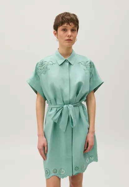 Платье-рубашка Raflia Claudie Pierlot, цвет vert d eau