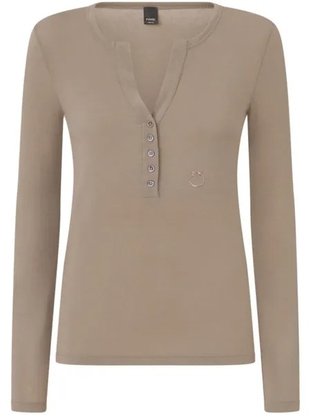 PINKO топ с длинными рукавами, нейтральный цвет
