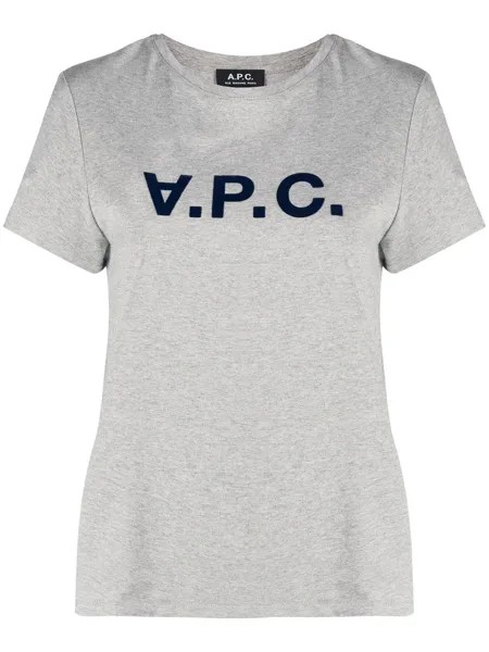 A.P.C. футболка с логотипом