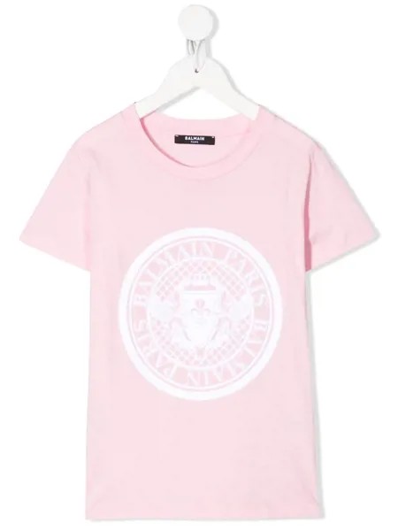 Balmain Kids футболка с логотипом