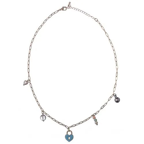 Колье Moon Paris, Kids, с хрусталём, акриловыми бусинами,эмаль, MK-22.12-001 золотистый
