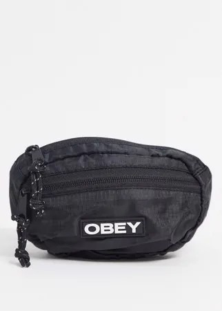 Черная сумка на пояс Obey-Черный цвет