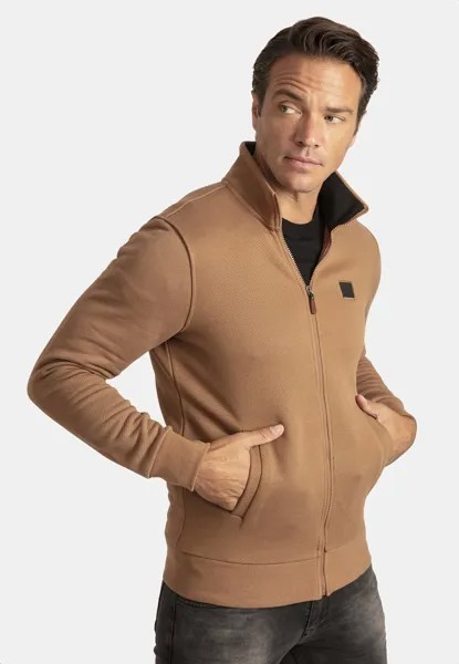 СВИТШОТ Diagonel Terry Full Zip Williot, Свитер латте-коричневый