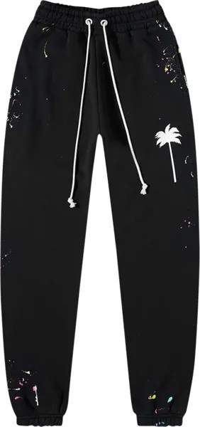 Спортивные брюки Palm Angels PXP Painted Sweatpants 'Black/White', черный