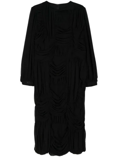 Comme Des Garçons Comme Des Garçons драпированное платье миди, черный