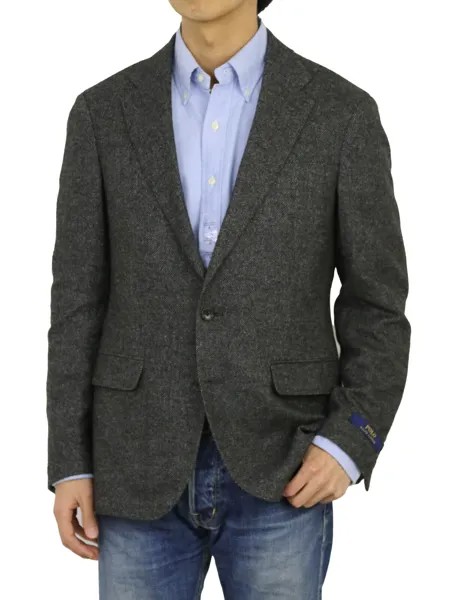 Пиджак из полиэстера/шерсти Polo Ralph Lauren — Темно-серый вереск —
