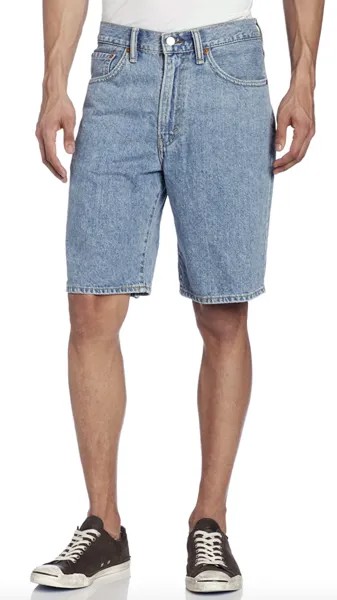 Мужские джинсовые шорты Levis 550 свободного кроя Джинсовые джинсы на молнии, 100% хлопок