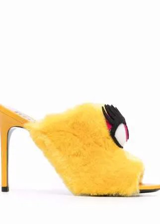 Moschino мюли с нашивкой