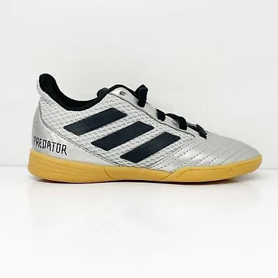 Adidas Boys Predator 19.4 Sala G25829 Серебряные футбольные бутсы Размер 12K