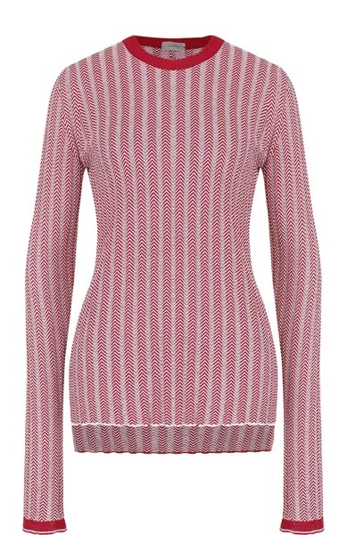 Пуловер фактурной вязки с круглым вырезом MRZ