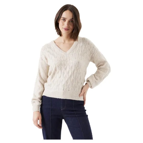 Свитер Garcia I30046 V Neck, бежевый