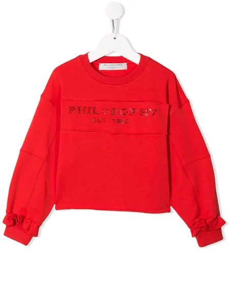 Philosophy Di Lorenzo Serafini Kids толстовка с декорированным логотипом