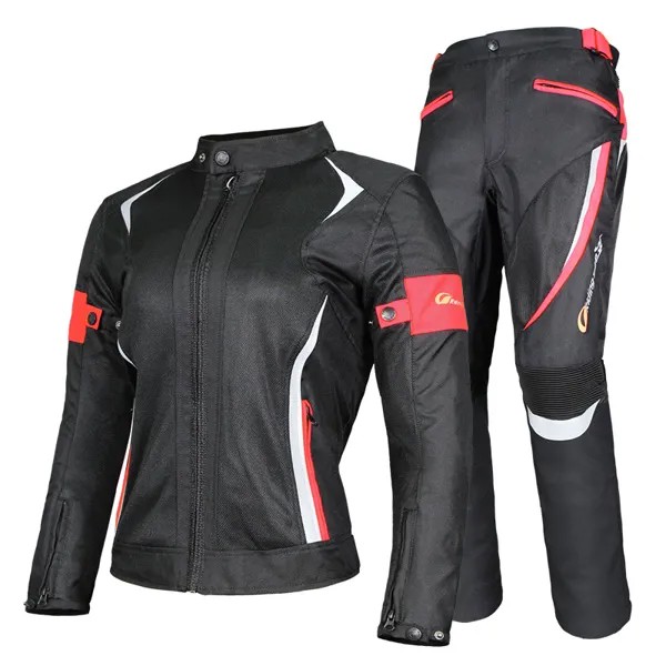 Мотоциклетная куртка, защитная одежда, Женская куртка и мотоциклетные брюки, костюм, куртка, водонепроницаемый туристический комплект одеж...