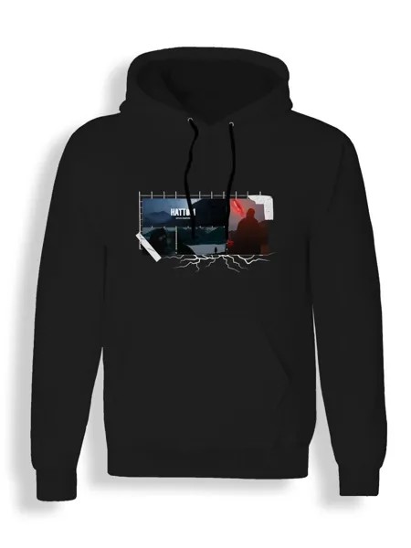 Худи унисекс СувенирShop MiyaGi/Andy Panda/Hattori 8 черное 2XL