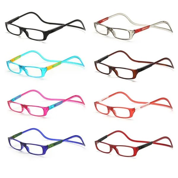 Унисекс Магнит Очки для чтения Регулируемые подвесные шейные пресбиопические очки