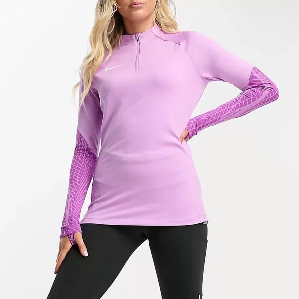 Тренировочный лонгслив Nike Football Strike Dri-Fit, сиреневый