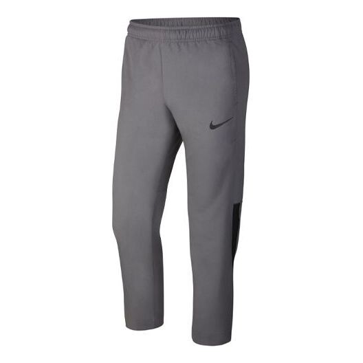 Штаны спортивные тренировочные Dri Fit быстросохнущие длинные Nike, серый