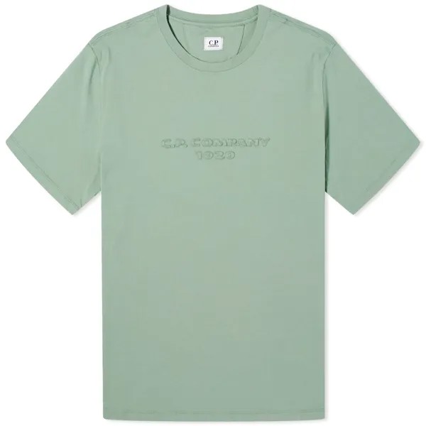 Футболка C.P. Company Large Logo T-Shirt, цвет Green Bay