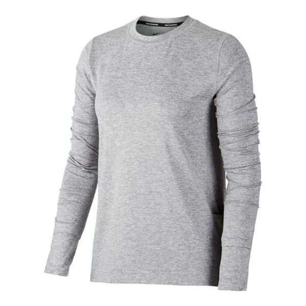 Лонгслив Nike Dri-FIT Element Crew, серый