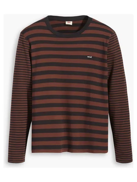 Лонгслив Levi´s, цвет Braun/Schwarz